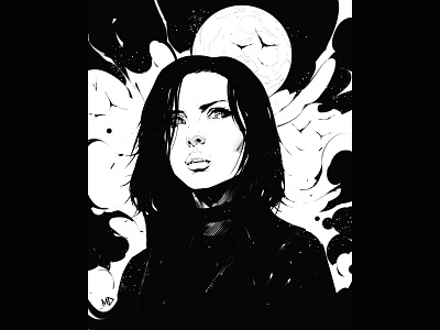 Underworld comic art comic artist comics ink kate beckinsale noir selene underworld vampire