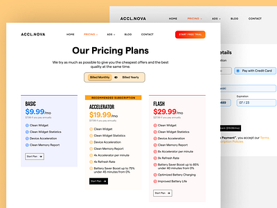 Pricing Plans for Phone Optimizer + Checkout Page credit card crypto payment device memory payment plan payment platform payments pricing plan user interface