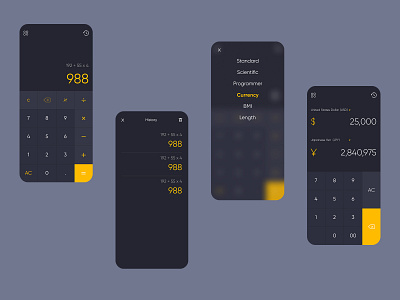 Calculator App UI #DailyUI 004 adobephotoshop app appdesign appui calculator dailyui dailyuichallenge figma graphic design mobileapp photoshop ui uidesign uiux uiuxdesign userexperience userinterface uxdesign webdesign