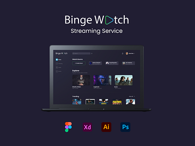 Streaming Service UX Case Study adobexd android app branding design figma graphic design illustrator ios logo mobileapp photoshop ui uidesign uiux userexperience userinterface ux uxdesign