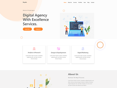 Creative Agency app graphic design landing page design ui ux website