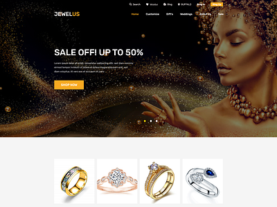 Jewelry Digital landing page