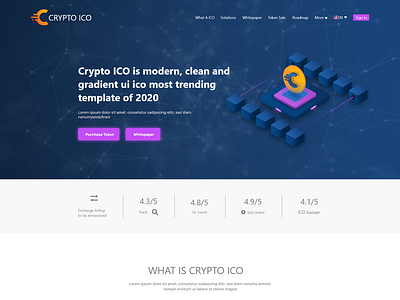 Digital marketing crypto ico coin landing page  1