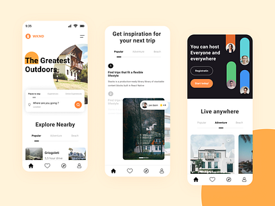 Booking UI App app booking design home hostel logo pay travel ui ui designe ux