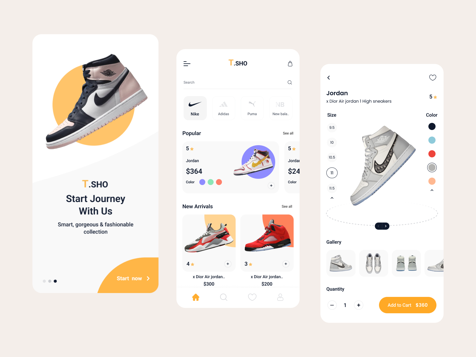 Shoes app by Vako Pirtskhalava on Dribbble