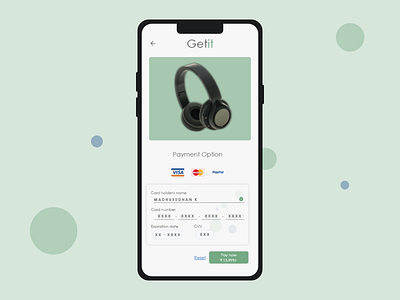 Payout sample | Mobile 002 app brand branding credit card dailyui design form identity logo minimal mobile payout shopping app simple trend typography ui ux