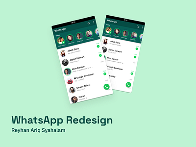 WhatsApp Redesign “All-in-One Page” case study redesign uiux ux whatsapp