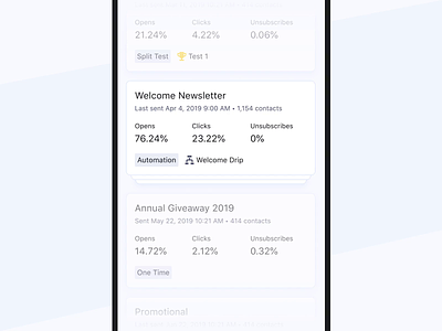 Grouped Cards animaton app cards collapse expand group ios mobile ui