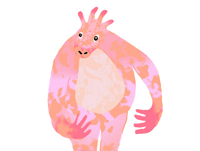 speckled monster character design design illustration