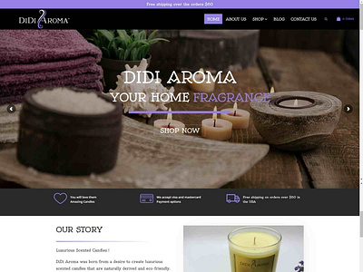 DIDI Aroma logo web web developmet website design wordpress wordpress design