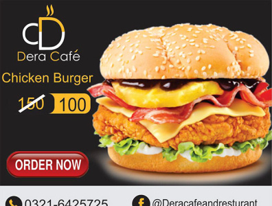 Burger Advertisement Post adobe photoshop advertisment graphicdesign illustrator logo logo designing marketing socialmedia