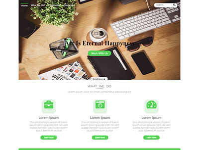 PSD to Landing Page test html