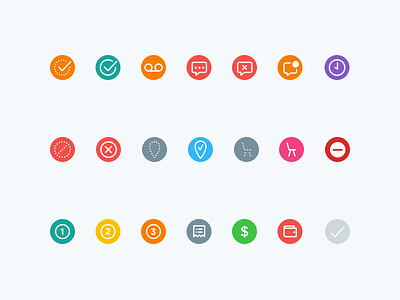 WIP: UI ICON SET app check design icon iconography ios message mobile restaurant seated ui vector