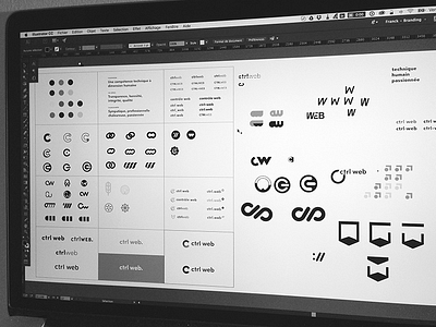 Branding Exploration brand branding ctrlweb design exploration logo logotype