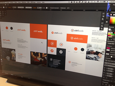 ctrlweb Branding Artboards artboards branding ctrlweb logo orange