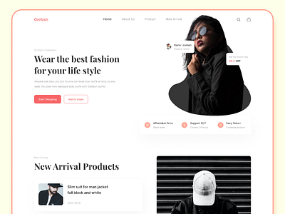 Fashion Website Landing Page