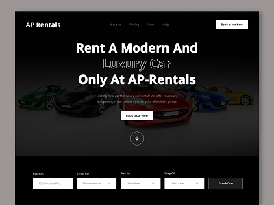 Luxury Car Rental Service app app design branding car rental car rental app car rental landing page car rental ui car rental website design landing page login luxury car luxury car rental app luxury landing page mobile app ui ui design uiux user interface ux design