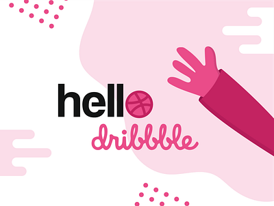 Hello Dribble! debut firstshot hello dribble illustration