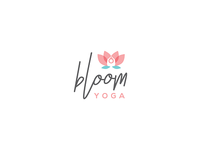 Bloom Yoga Concept Logo