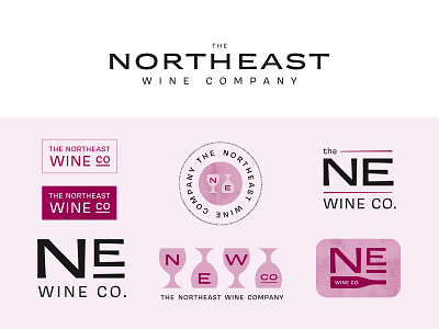 The Northeast Wine Company brand design branding logo logodesign wine wine branding wine importer wine label