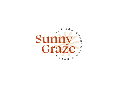 Sunny Graze Artisan Charcuterie brand design branding charcuterie cheese gourmet graze logo logo design