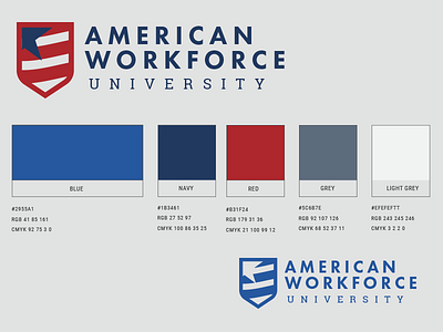 American Workforce University american brand logo workforce