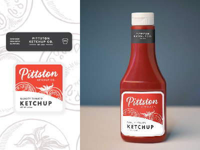 Ketchup Bottle Label Mockup