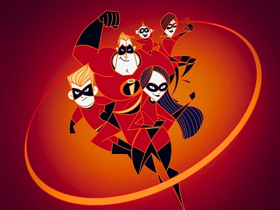 THE INCREDIBLES character design design disney illustration illustration design illustration digital ilustracion ilustraciones ilustrador ilustradora los increibles pixar procreate the incredibles