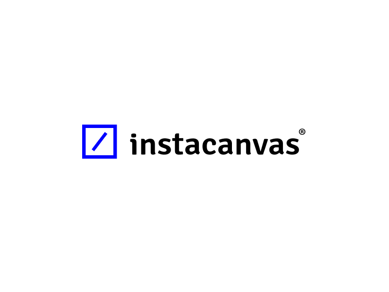 Instacanvas branding geometric identity logo the new agency