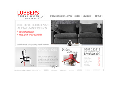 Lubbers Wonen en Slapen Website + Logo campaigns interactie ontwerp logo slapen ui website wonen