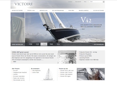 Victoire Website brochure campaigns corporate identity interactie ontwerp logo offline online ui website