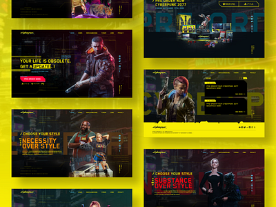 CyberPunk 2077 Web Concept