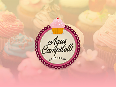 Agus Campitelli RE-BRAND branding cake cupcake logo