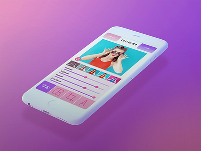 #DailyUi: #007 Settings 007 app dailyui filters girl levels photo settings