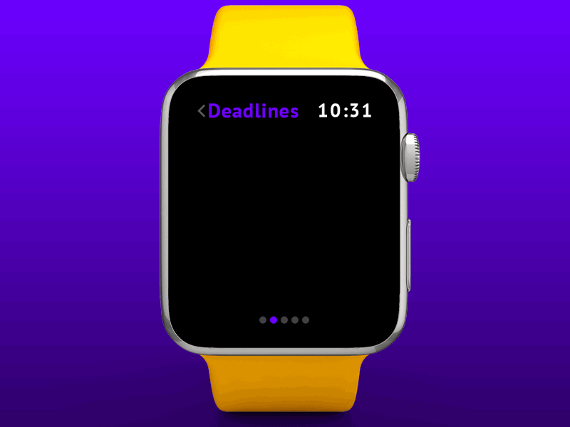 #DailyUi: #027 Dropdown app. deadlines apple watch concept creative interface uidesign