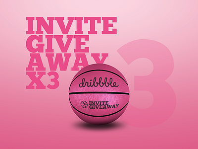 Invites x3 dribbble giveaway invite letsplay showtime x3