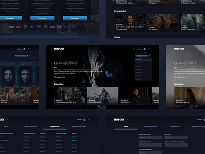 HBO GO: Game Of Thrones concept hbogo uidesign winter is here