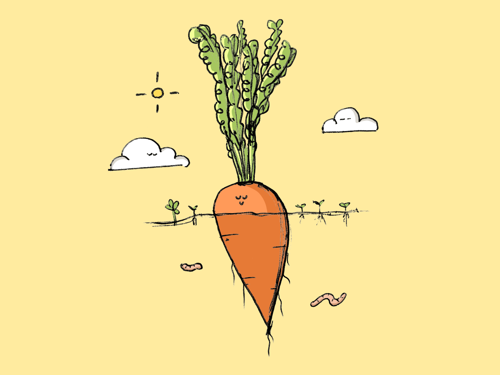 fat carrot by Sara Farnsworth on Dribbble