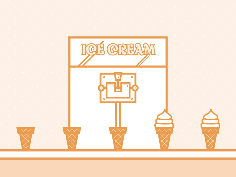 soft serve after effects animation cone gif icecream illustration