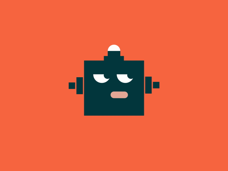 Faces animation motion graphics relationshapes robot shapes simple zendesk