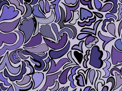 60s: Finished! 1960s 60s graphic mod pattern printed psychedelic purple repeat seamless textile