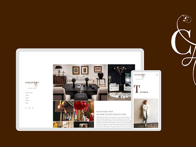 The Collector's House branding design graphic design layout ui ux web web design