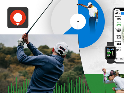 Golfshot branding design graphic design layout logo mobile app mobile design ui ux web web design