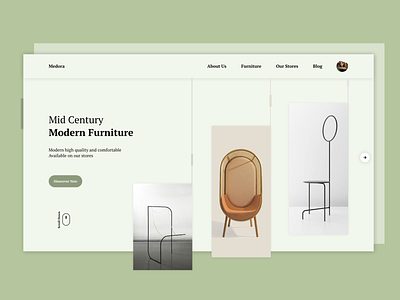 Furniture design ui ux web website