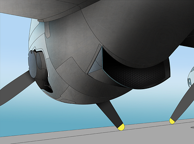 BomberPlane technical drawing technical illustration