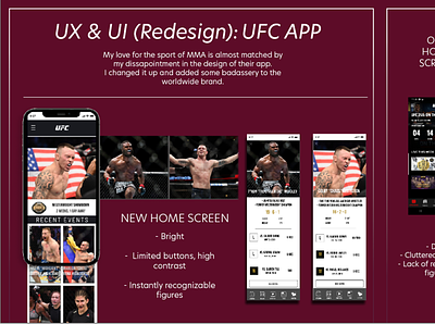 UFC in Portfolio app colby exciting experience fighters fun gold poster tyron ufc uidesign usa usa flag usage user ux violence