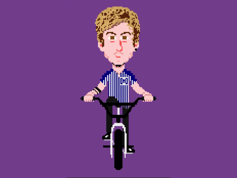 Misha Bike animacion animation design framebyframe illustration ilustración pixelart