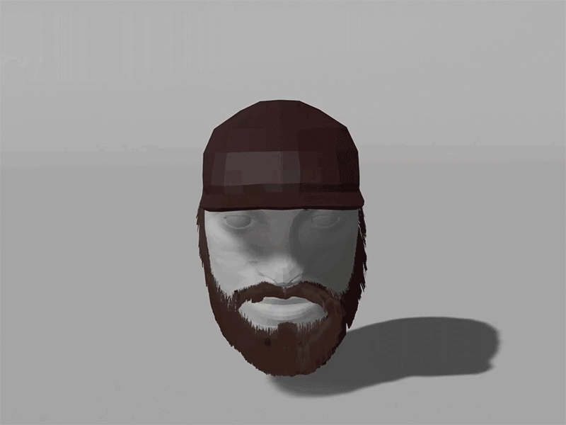 Face 2 blender blender3d head hipster low poly low polygon modeling rotate self portrait