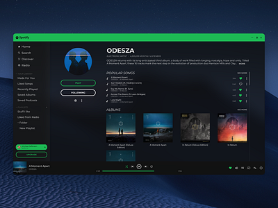 Spotify Redesign app design minimal redesign spotify ui ux website