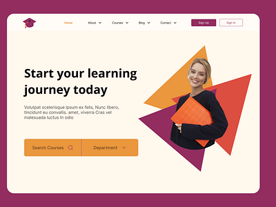 DailyUI Day 3- Educational Landing Page